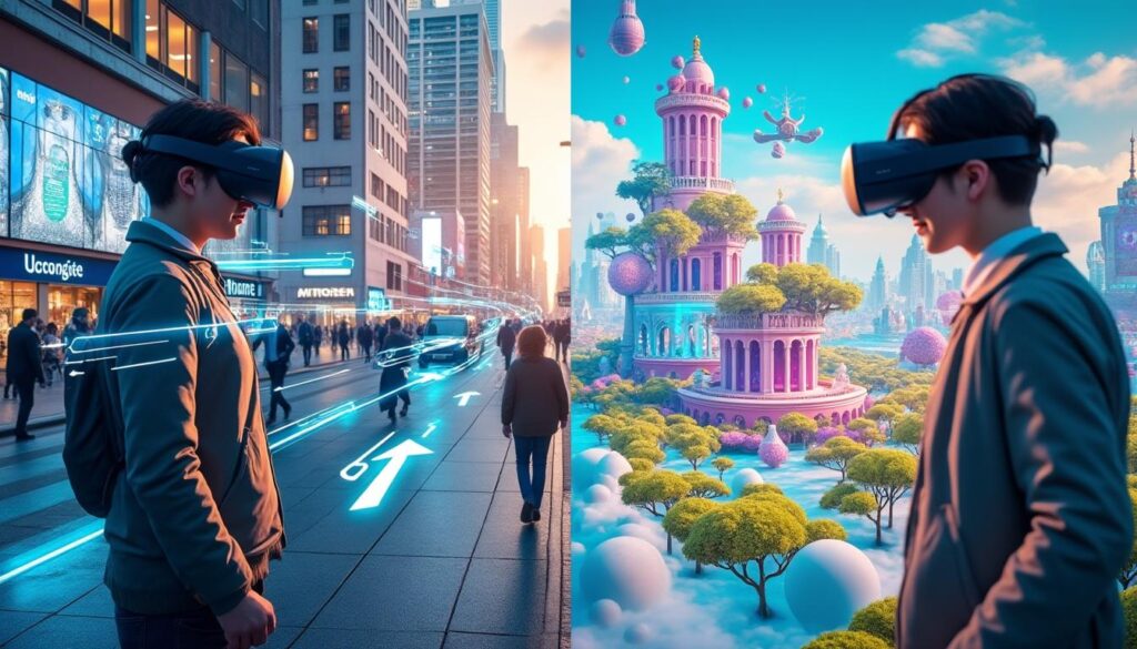 découvrez les différences entre réalité augmentée et réalité virtuelle, ainsi que leurs applications concrètes dans les domaines de l'éducation, du divertissement et de l'industrie. explorez comment ces technologies innovent notre quotidien en 2024.