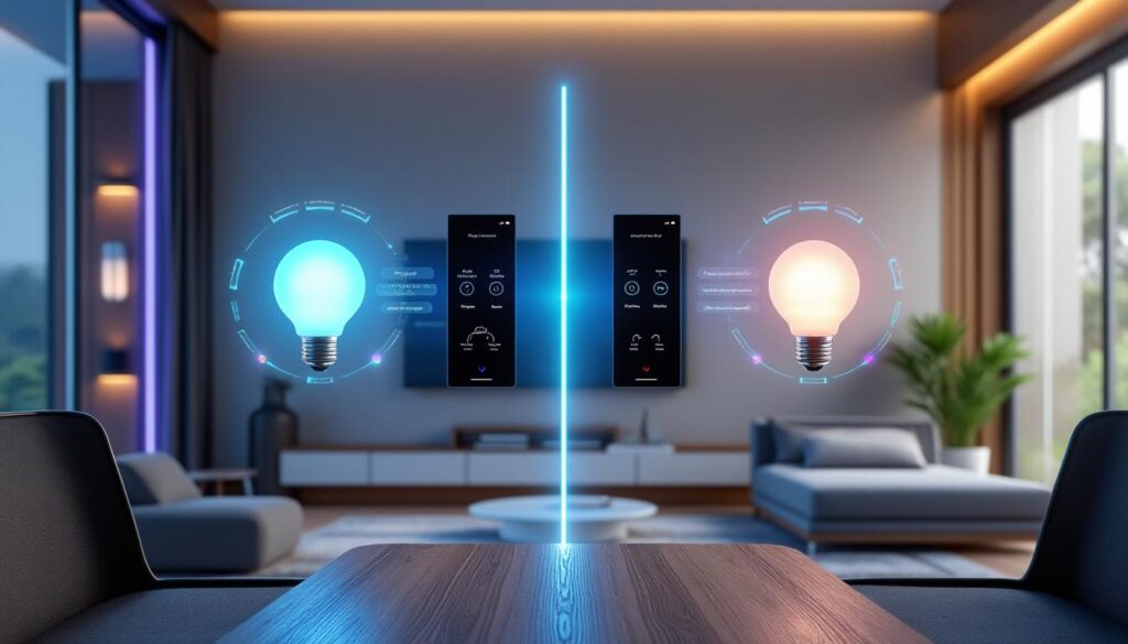 comparaison détaillée de l'intégration matter entre les systèmes de domotique philips hue et ikea trådfri, pour choisir la meilleure solution connectée.