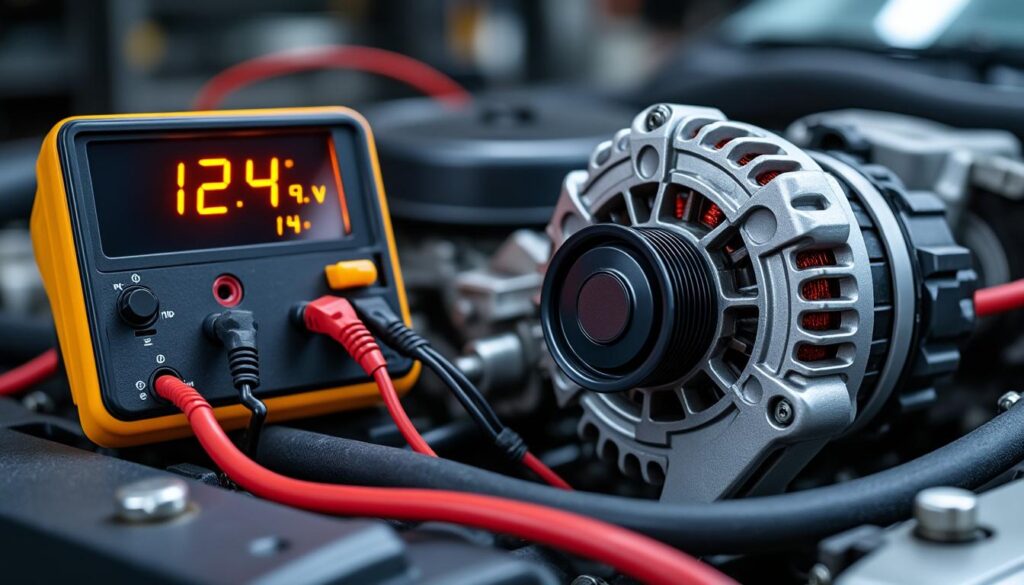 découvrez comment interpréter correctement les résultats d'un test d'alternateur avec des tensions de 12,4 v et 14,4 v pour assurer le bon fonctionnement de votre véhicule.