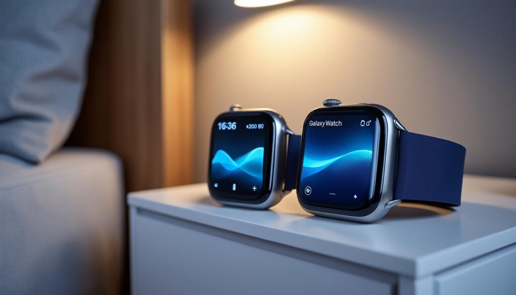 découvrez quelle montre connectée, apple watch ou samsung galaxy watch, offre le meilleur suivi du sommeil pour améliorer votre repos nocturne.