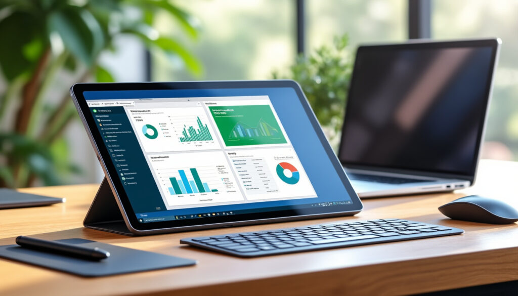 découvrez si une tablette professionnelle équipée d'excel et power bi peut remplacer efficacement un pc pour vos besoins professionnels.