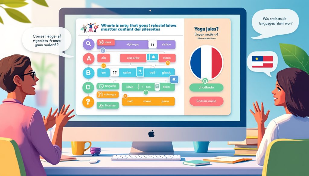 testez vos compétences en français et en anglais avec notre quiz bilingue interactif inspiré du style duolingo. amusez-vous tout en apprenant et construisez votre parcours linguistique personnalisé !